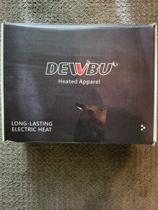 Dewbu Gray Heated Jacket with 12V Battery Pack Soft Shell Men's Size Medium